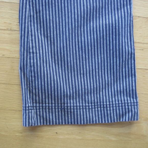 Boden Blue & White Striped Button Up The Southhampton Sailor Jean Size 10 R - Picture 7 of 10